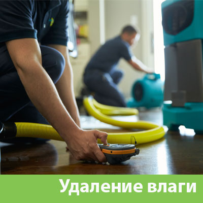 Удаление влаги после потопа в Жуковском